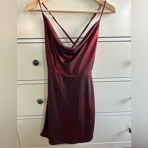 Red/black homecoming dress